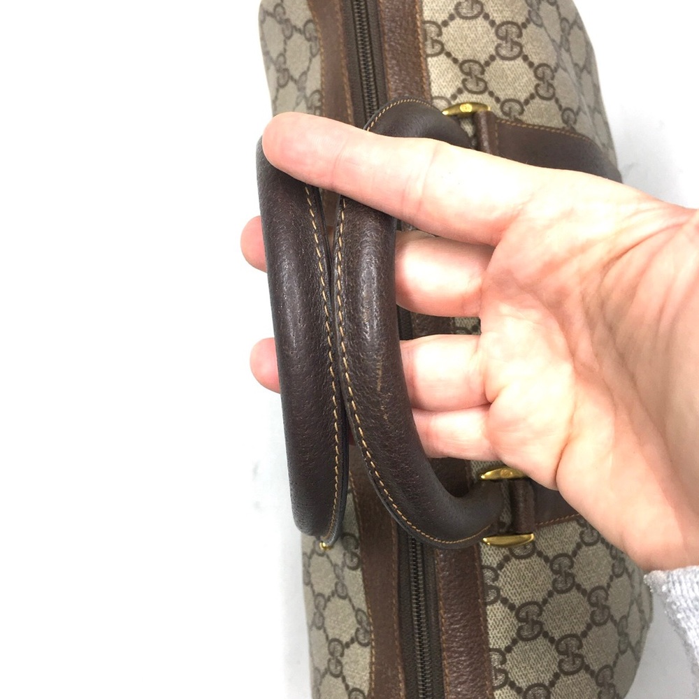 Authentic Gucci brown Boston satchel bag - Picture 14 of 15